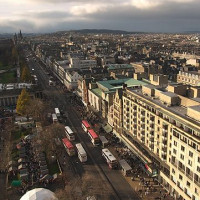 Zicht over Princes Street