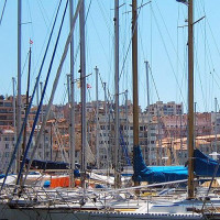 Zeilpboten aan de Quai du Port