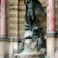 Fontein op de Place St-Michel