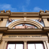 Naambord van de Queen Victoria Market