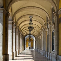 Galerij aan het Praça do Comércio