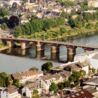 Bovenaanzicht van de Romeinse brug