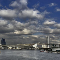 Overzicht op de Regenboogbrug