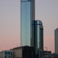 Totaalbeeld van de Rialto Towers