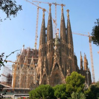 Totaalbeeld van de Sagrada Familia