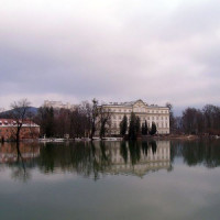 Meer aan het Schloss Leopoldskron
