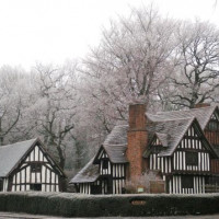Selly Manor in de winter