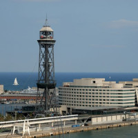 Vuurtoren in Moll de Barcelona