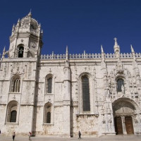Zijkant van de Monasterio dos Jerónimos