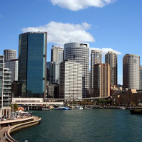 Wolkenkrabbers op Circular Quay