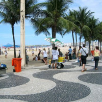 Mensen in Copacabana