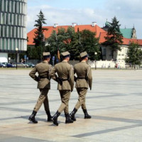 Soldaten in Warschau