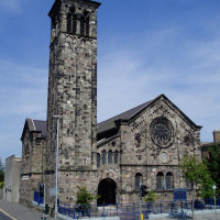 Beeld op de Sinclair Seamen's Church