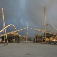 Zijkant van het Olympisch Stadion