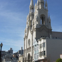 Zijaanzicht van St. Peter and Paul Church