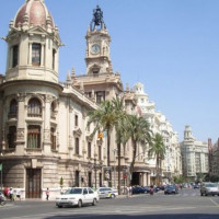 Weg voor het Stadhuis Valencia