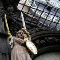 Detail van het Oude Stadhuis van Praag