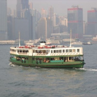 Zicht op de Star Ferry