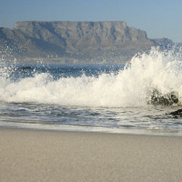 Golven bij Kaapstad