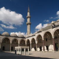 Minaret van de Süleymaniye Moskee