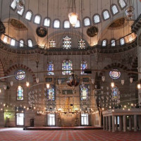 Interieur van de Süleymaniye Moskee