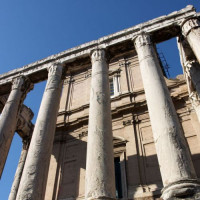 Zuilen van de Tempel van Antoninus en Faustina