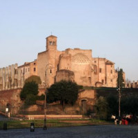 Beeld van de Tempel van Venus en Roma