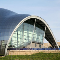 Zijaanzicht van The Sage Gateshead