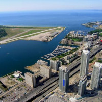 Zicht op de Toronto Islands