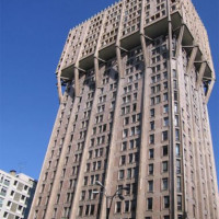 Zicht op de Torre Velasca