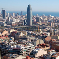 Vergezicht op de Torre Agbar