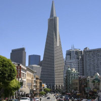 Vergezicht op het Transamerica Pyramid Building