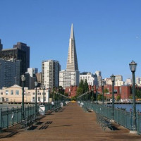 Vergezicht op het Transamerica Pyramid Building