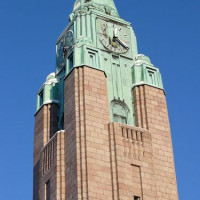 Toren van het treinstation van Helsinki