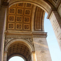 Onder de Arc de Triomphe