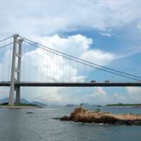 Deel van de Tsing Ma Bridge