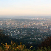 Zicht van op de Uetliberg