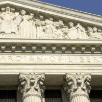 Fronton van het US Supreme Court