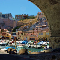 Zicht op de Vallon des Auffes