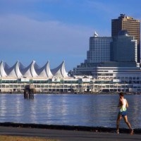 Vergezicht op Canada Place