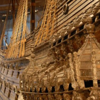 Schip in het Vasa Museum
