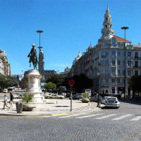 Kasseien rond het Praça da Liberdade