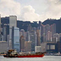 Skyline van Hong Kong