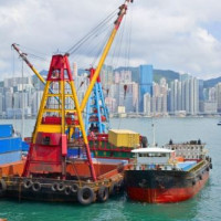 Schip in de Victoria Harbour