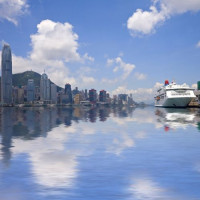 Zicht over Victoria Harbour