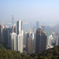 Wolkenkrabbers in Hongkong