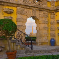 Poort in de Vizcaya Gardens