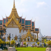 Vergezicht op het Wat Phra Kaew