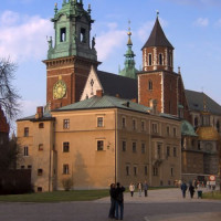 Zicht op de Wawelkathedraal