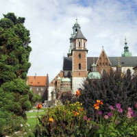 Vergezicht op de Wawelkathedraal